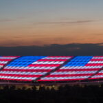Allianz Arena in den USA Farben