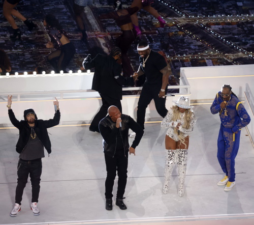 Super Bowl Halftime Show mit Eminem, Kendrick Lamar, Dr. Dre, 50 Cent, Mary J. Blige und Snoop Dogg