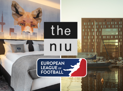 THE NIU Hotels werden offizieller Partner der European League of Football