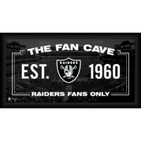 Las Vegas Raiders – Gerahmte Fan-Cave-Collage, 25,4 x 50,8 cm