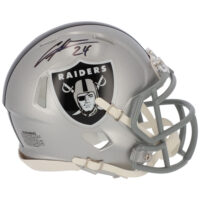 Charles Woodson Las Vegas Raiders signierter Riddell Speed ​​Mini-Helm