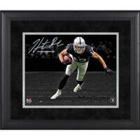 Hunter Renfrow Las Vegas Raiders Faksimile Signatur gerahmt 11 x 14 Zoll Spotlight-Foto