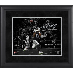 Davante Adams Las Vegas Raiders Faksimile Signatur gerahmt 11″ x 14″ Spotlight Foto