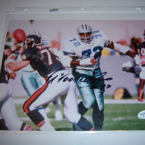 Ed Too Tall Jones Signed Dallas Cowboys 8x10 Photo (Beckett COA)