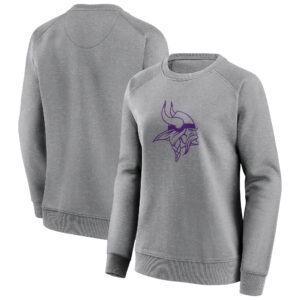 Minnesota Vikings Rundhals-Sweatshirt mit Mono-Logo und Grafik – Damen