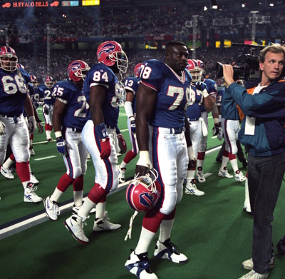 Bruce Smith (78) Buffalo Bills im Superbowl 1994