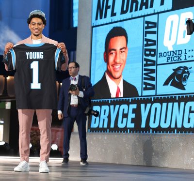 Quarterback Bryce Young, No.1 Pick der Draft von den Carolina Panthers