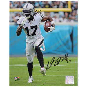 Autogrammfoto von Davante Adams, Las Vegas Raiders, 20,3 x 25,4 cm, vertikales weißes Trikot