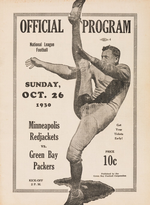 Green Bay Packers Programm 1930