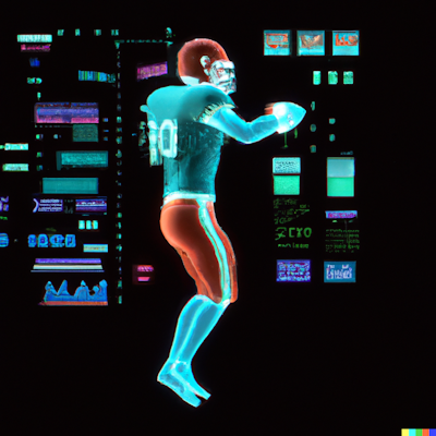 Computer simulated American Football Player