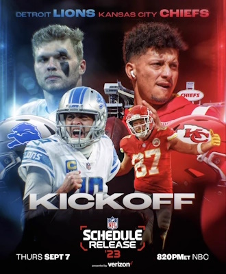 NFL Kickoff 2023, Detroit Lions vs. Kansas City Chiefs