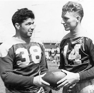 Arnie Herber #38 und Don Hudson #14, Green Bay Packers 1936