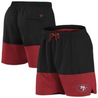 Gewebte Badeshorts der San Francisco 49ers – Herren