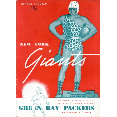 New York Giants vs. Green Bay Packers, Championship Game 1944