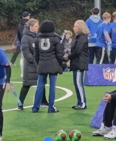 Cheerleader der Indianapolis Colts beim NFL Flag Community Day