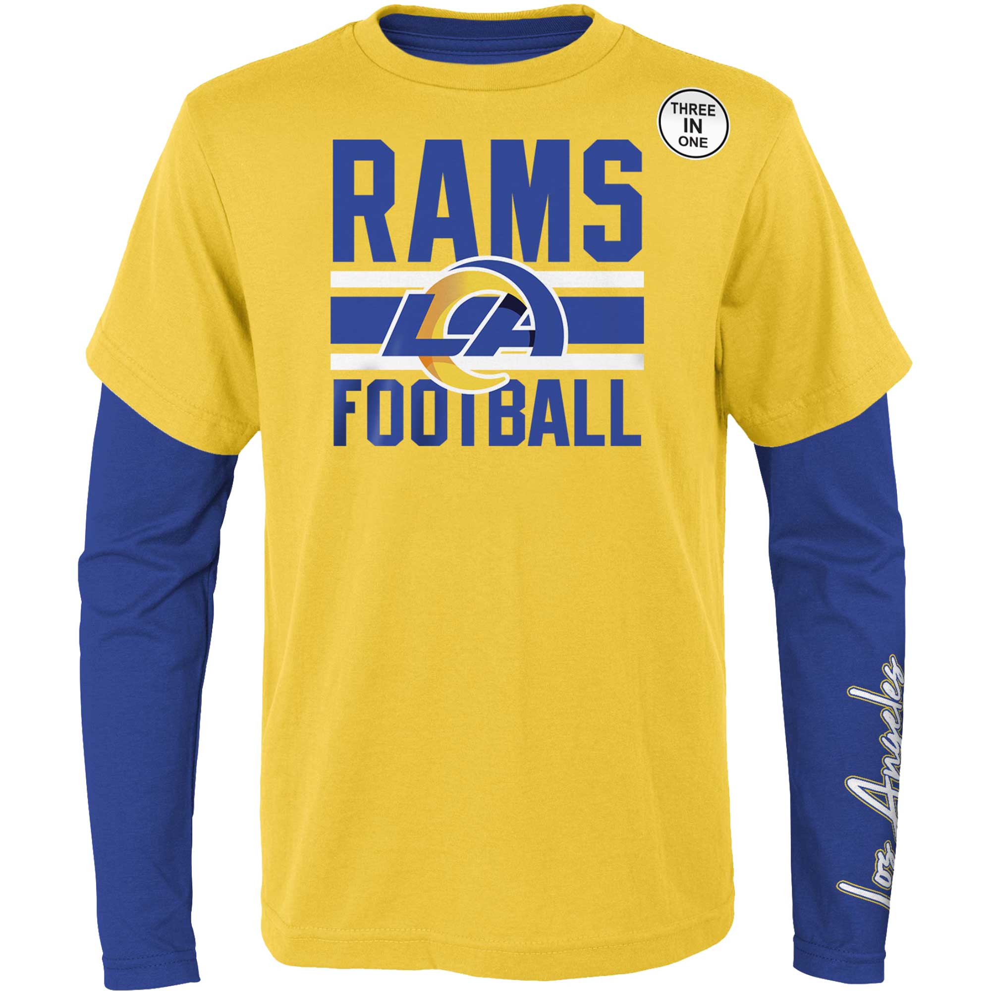 Gold/Royal Los Angeles Rams Fan Fave T-Shirt-Kombi-Set für Jugendliche