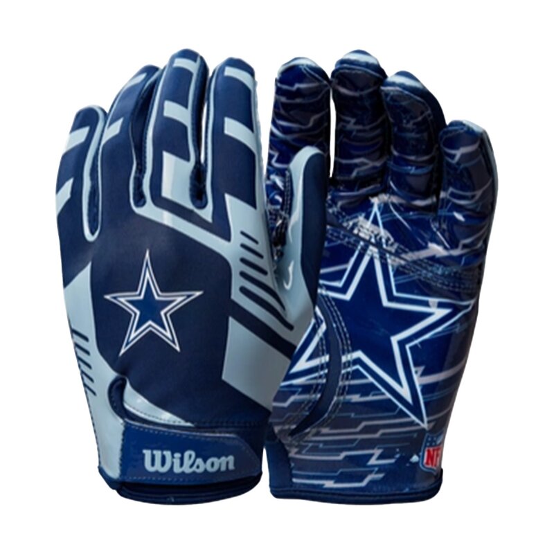 Wilson NFL Stretch Fit Adult Receiver Handschuhe – Team Dallas Cowboys