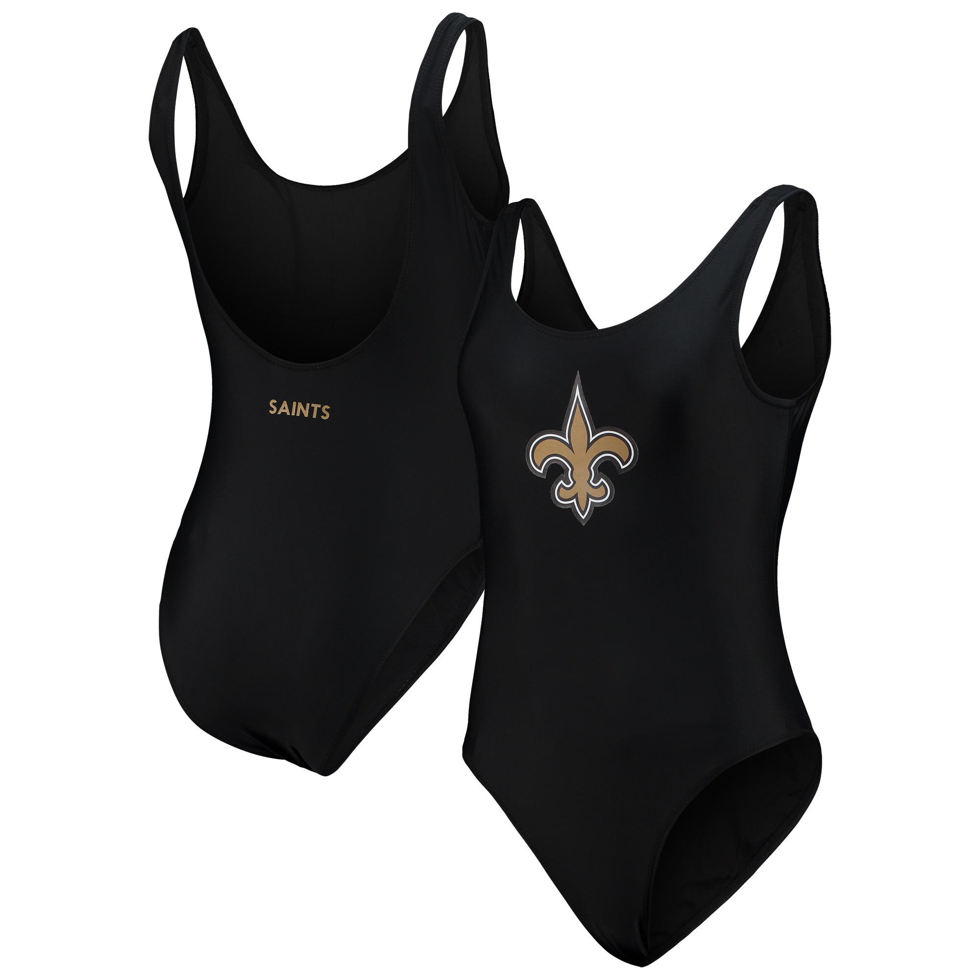 Schwarzer New Orleans Saints Making Waves-Badeanzug G-III 4Her von Carl Banks für Damen