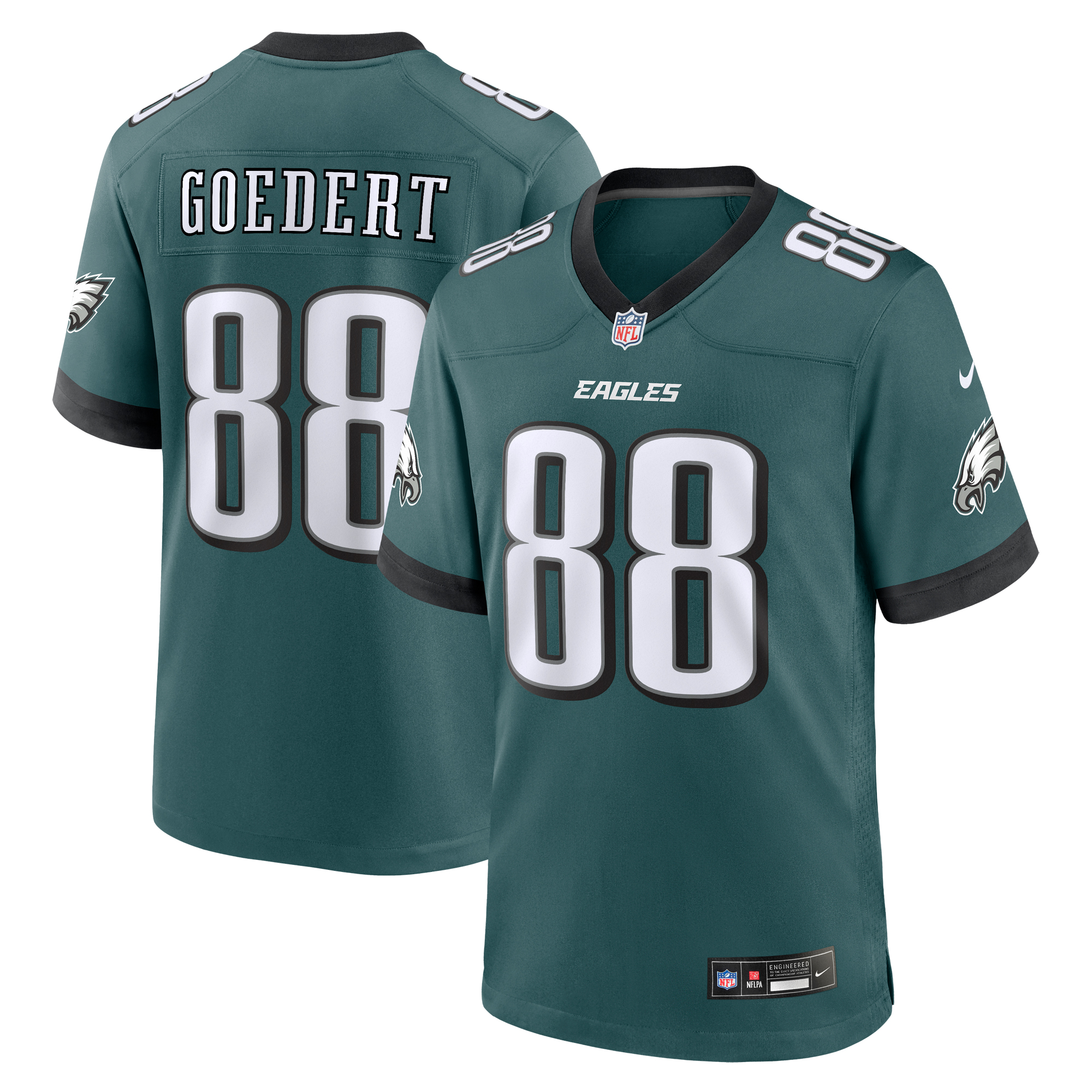 Philadelphia Eagles Nike Game Trikot – Sport blaugrün – Dallas Goedert – Herren