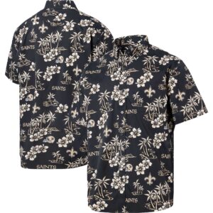 Reyn Spooner New Orleans Saints Kekai Button-up-Hemd für Herren in Schwarz