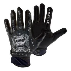 Battle „Speed Freak“ Cloaked Receiver Gloves – schwarz Gr. M
