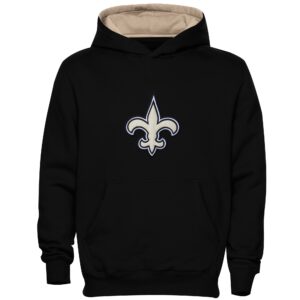 New Orleans Saints Preschool Fan Gear Pullover-Kapuzenpullover mit Primärlogo – Schwarz