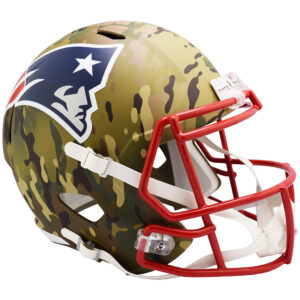 New England Patriots Riddell Camo Alternate Revolution Speed ​​Display Footballhelm in Originalgröße