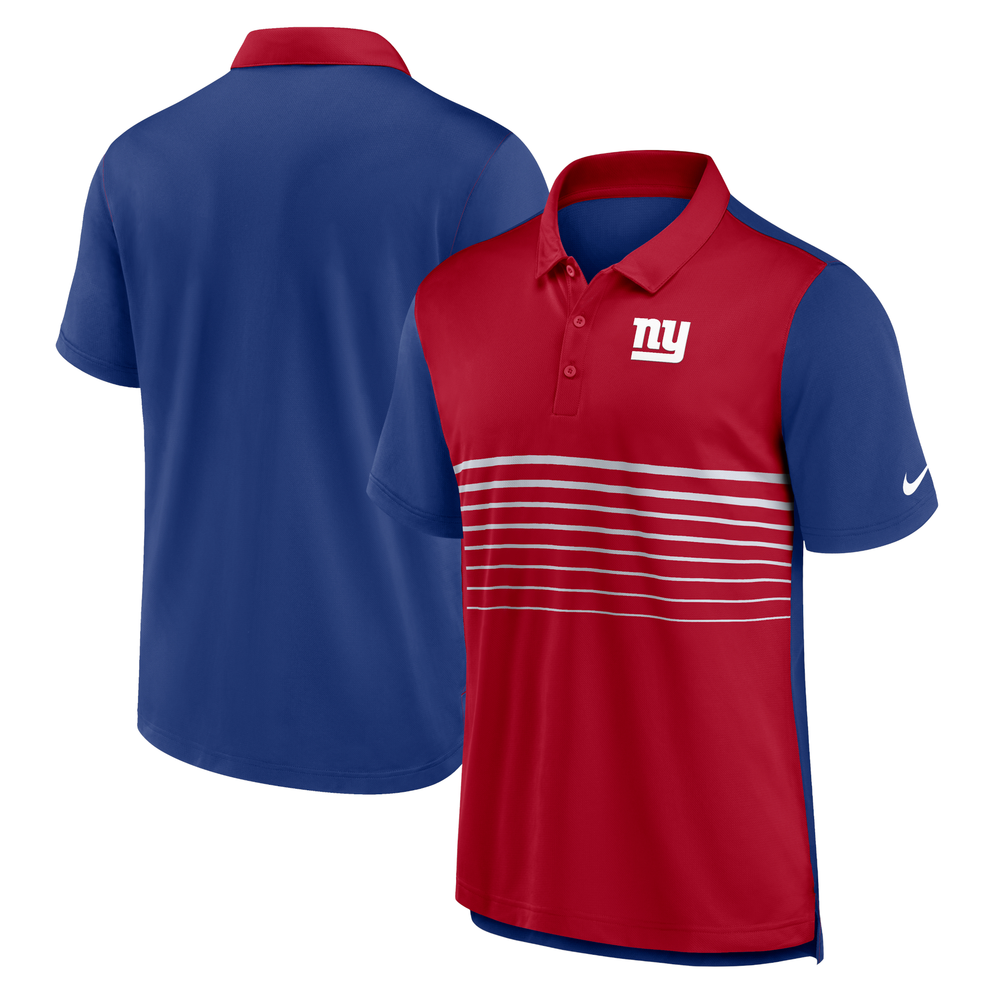 Nike Royal/Red New York Giants Fashion Performance-Poloshirt für Herren