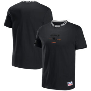 NFL x Staple Black Chicago Bears Globe T-Shirt für Herren