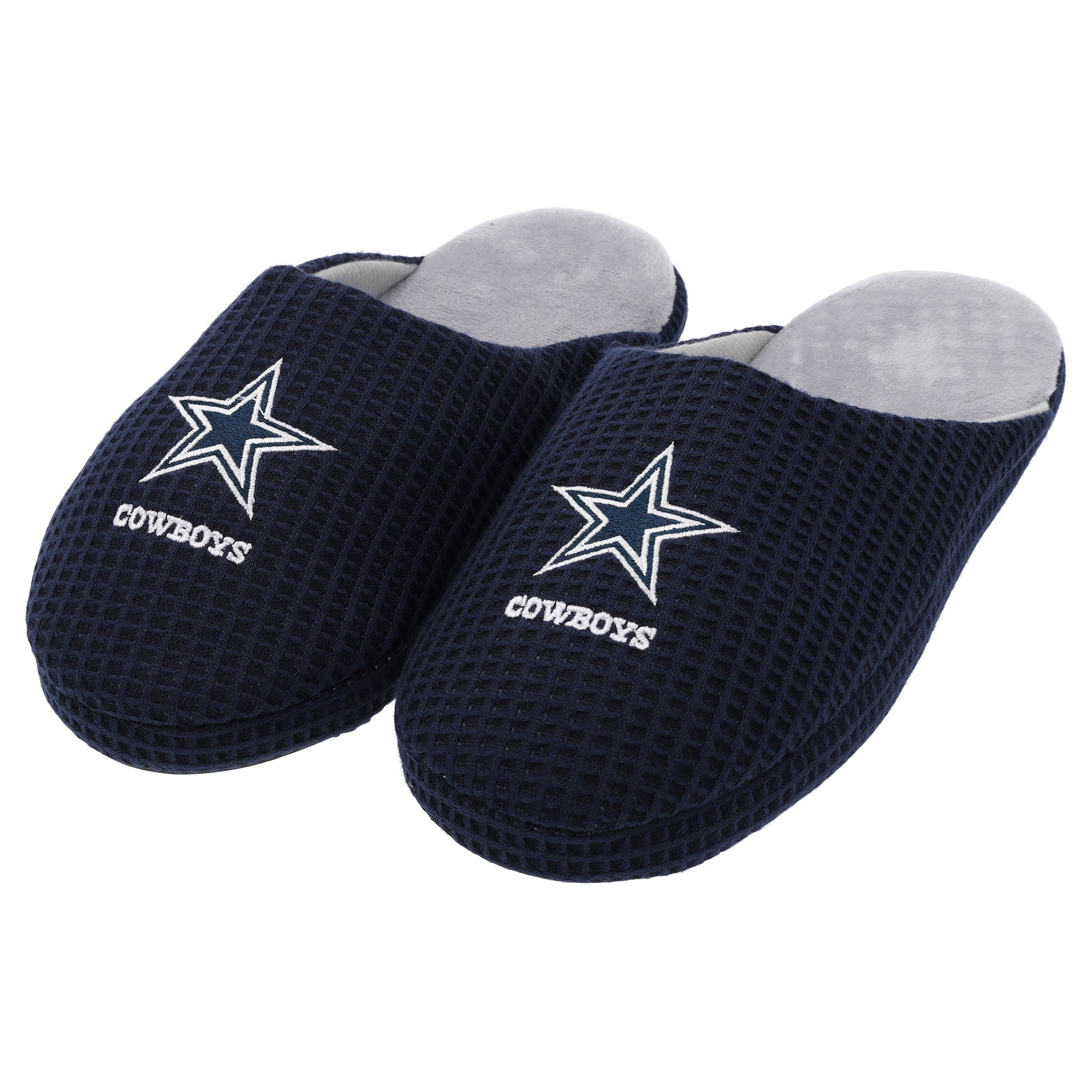 Dallas Cowboys Waffel-Slipper mit großem Logo – Herren