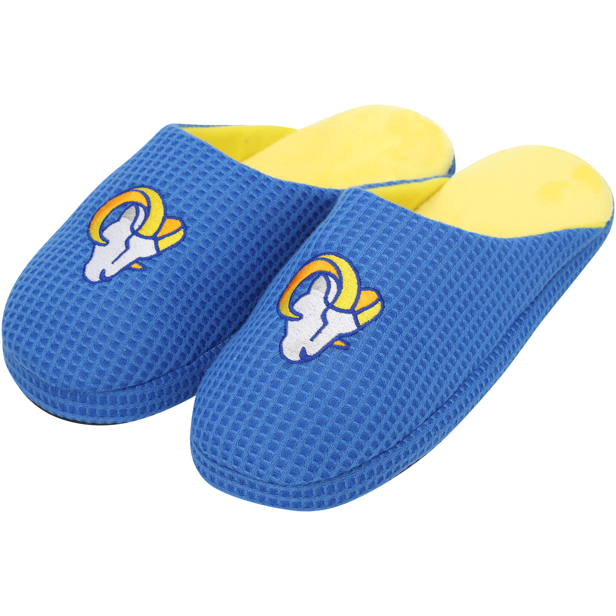 Los Angeles Rams Waffel-Slipper mit großem Logo – Herren