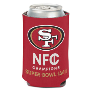 WinCraft San Francisco 49ers 2023 NFC Champions 12oz. Dosenkühler