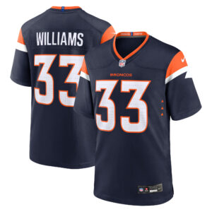 Denver Broncos Nike Ausweichtrikot – Marineblau – Javonte Williams – Herren