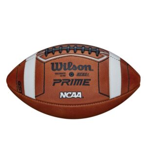 Wilson GST Prime Leder Football Official Size, NCAA WTF1103IB Game Ball – braun