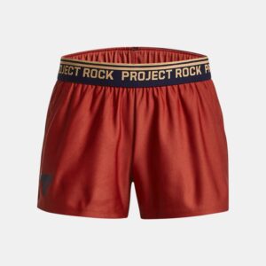 Mädchen Project Rock Play Up Shorts Heritage Rot / Mesa Gelb YMD (137 – 149 cm)