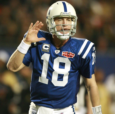 Peyton Manning (18) Indianapolis Colts