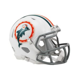 Riddell Mini Football Helm – NFL Speed Miami Dolphins 1972