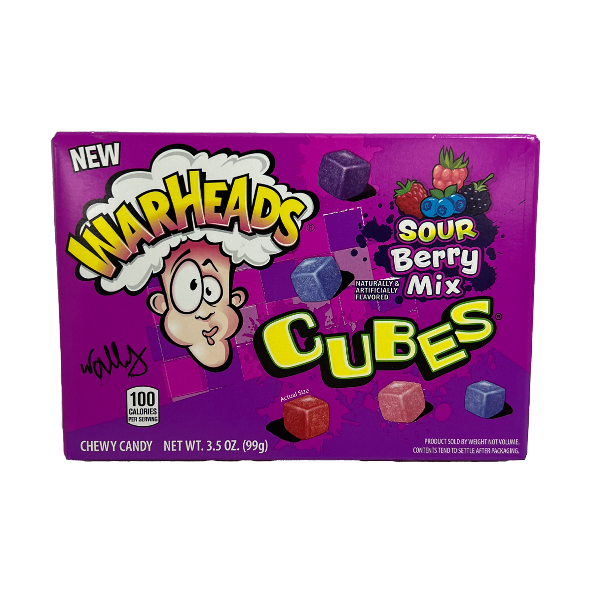 12er Pack Warheads Sour Berry Mix Cubes 99g