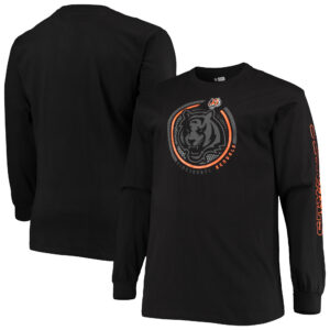 Cincinnati Bengals Fanatics Herren T-Shirt mit langen Ärmeln, groß und lang, in Farbe Pop