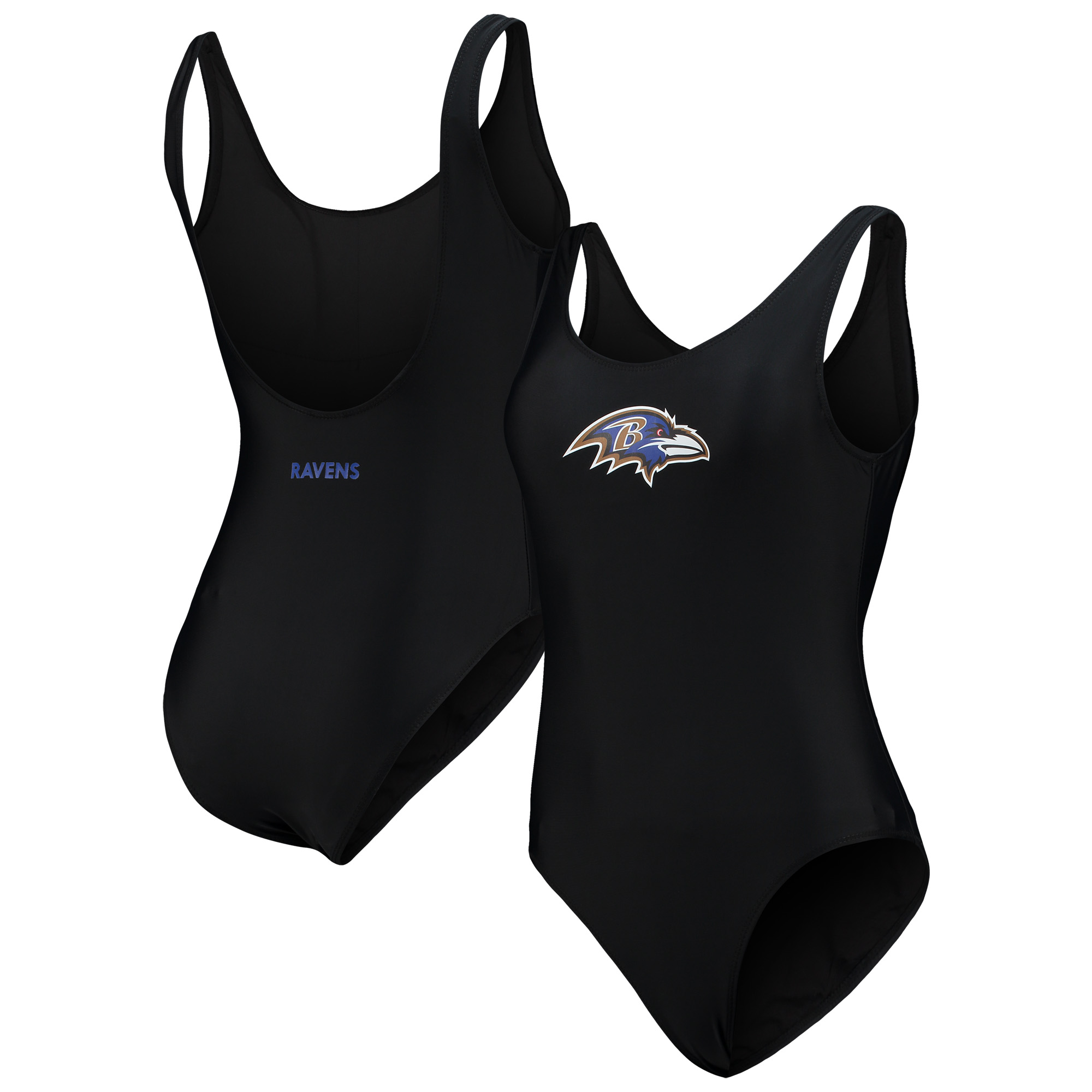 Schwarzer Baltimore Ravens Making Waves-Badeanzug G-III 4Her von Carl Banks für Damen