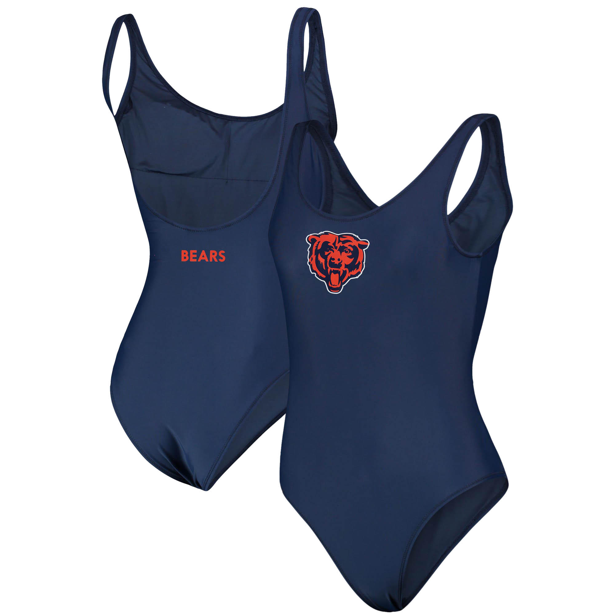 Damen-Badeanzug G-III 4Her von Carl Banks, Marineblau, Chicago Bears Making Waves