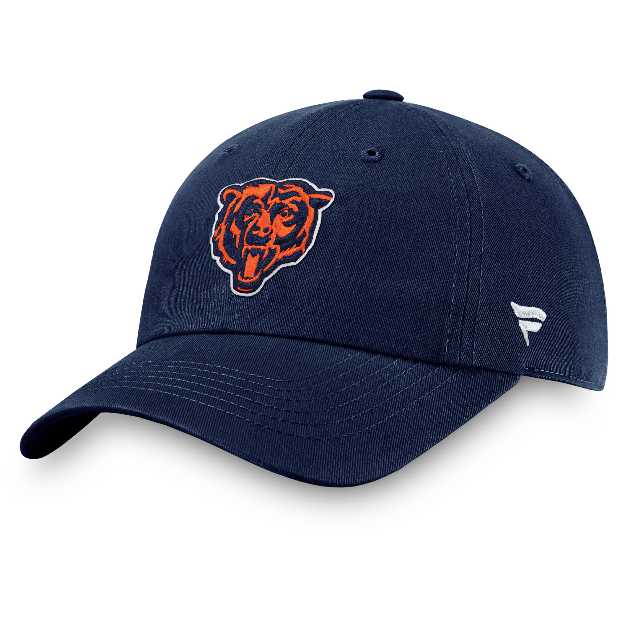 Verstellbare Chicago Bears Fundamental Fanatics-Mütze für Herren, Marineblau