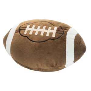 Rookie GOAT Football Kissen, Footballplüschkissen – braun