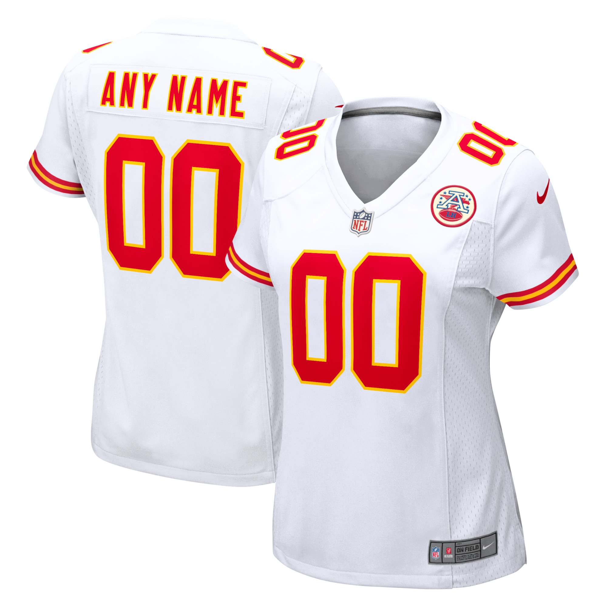 Kansas City Chiefs Nike Auswärtstrikot – Personalisiert – Damen