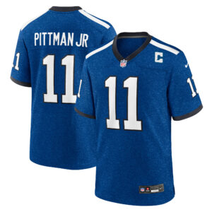 Indianapolis Colts Nike Indiana Nights Game Ausweichtrikot – Royal – Michael Pittman Jr – Herren
