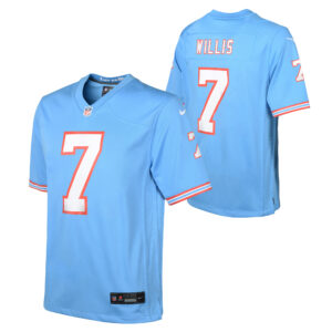 Tennessee Titans Nike Oilers Throwback Game Ausweichtrikot – Hellblau – Malik Willis – Jugend