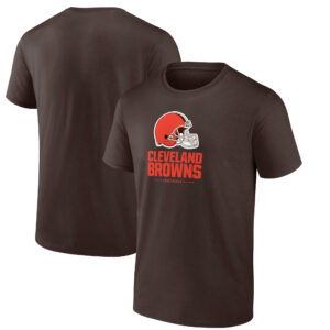 Herren Cleveland Browns Team Lockup Fanatics T-Shirt, braun