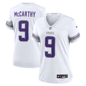 Minnesota Vikings Nike Game Ausweichtrikot – Weiß – J.J. McCarthy – Damen