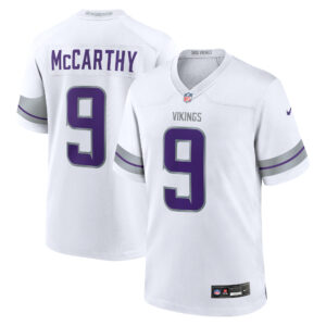 Minnesota Vikings Nike Game Ausweichtrikot – Weiß – J.J. McCarthy – Herren