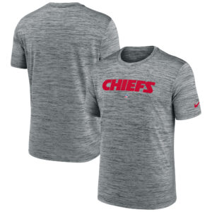 Graues Nike Kansas City Chiefs Velocity Performance-T-Shirt für Herren